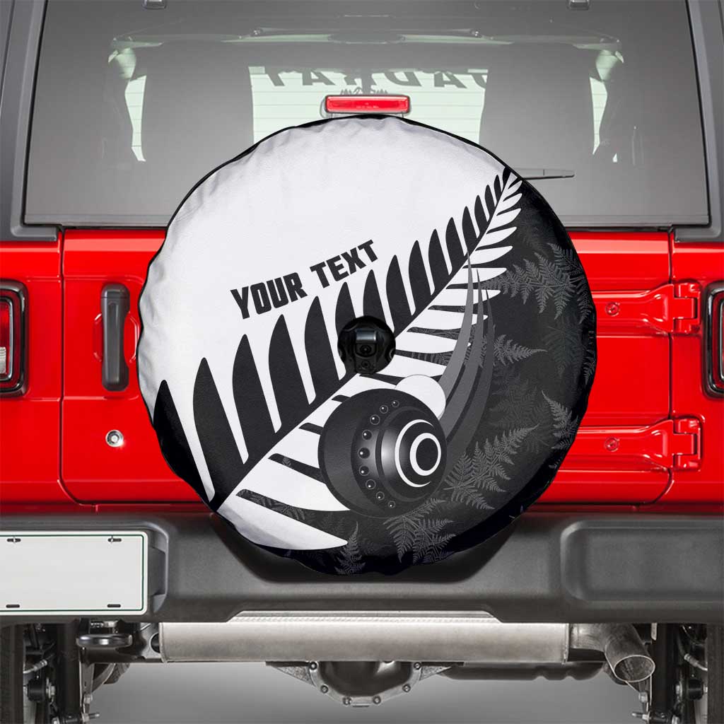 New Zealand Lawn Bowls Custom Spare Tire Cover Aotearoa Silver Fern - Aussie Hoodie