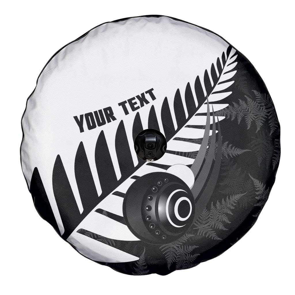 New Zealand Lawn Bowls Custom Spare Tire Cover Aotearoa Silver Fern - Aussie Hoodie