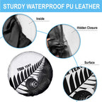New Zealand Lawn Bowls Custom Spare Tire Cover Aotearoa Silver Fern - Aussie Hoodie