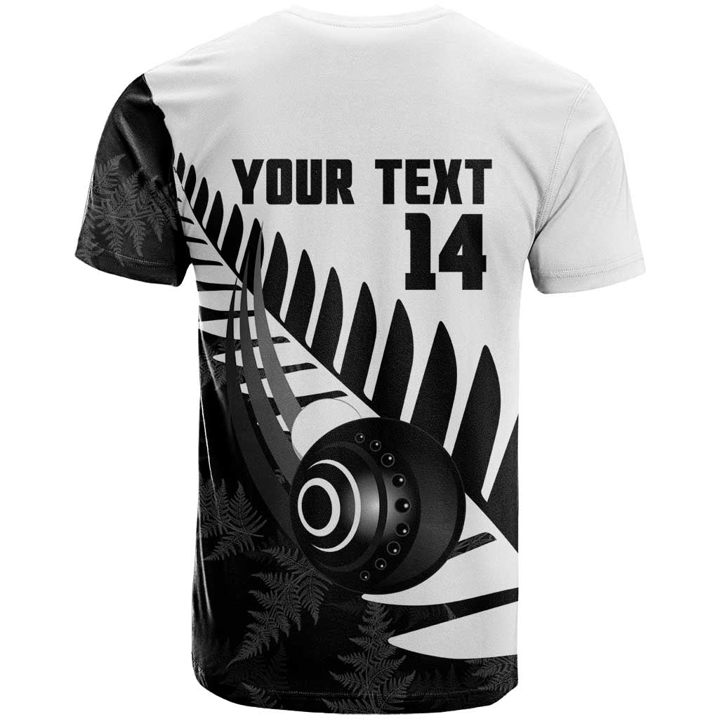 New Zealand Lawn Bowls Custom T Shirt Aotearoa Silver Fern - Aussie Hoodie