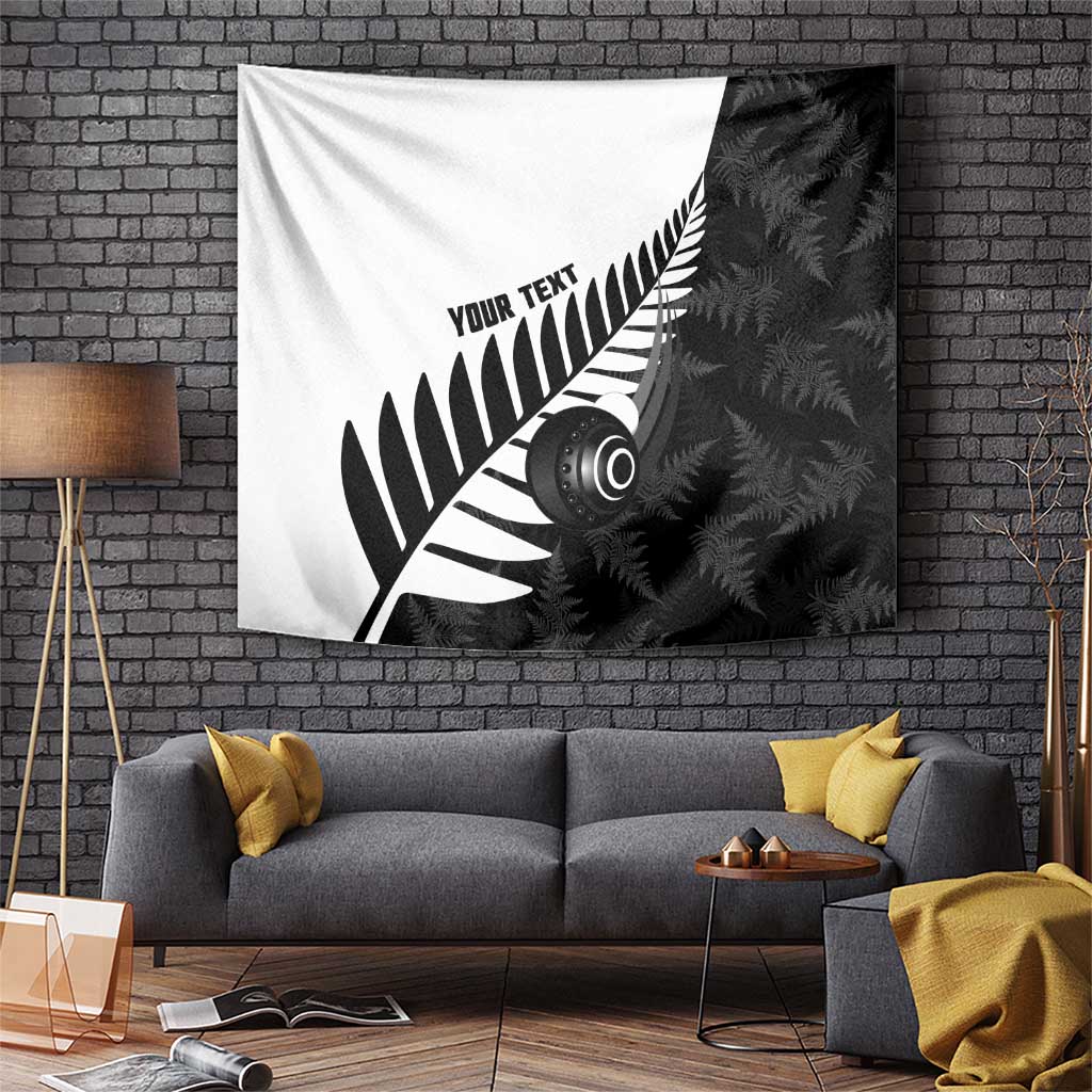 New Zealand Lawn Bowls Custom Tapestry Aotearoa Silver Fern - Aussie Hoodie