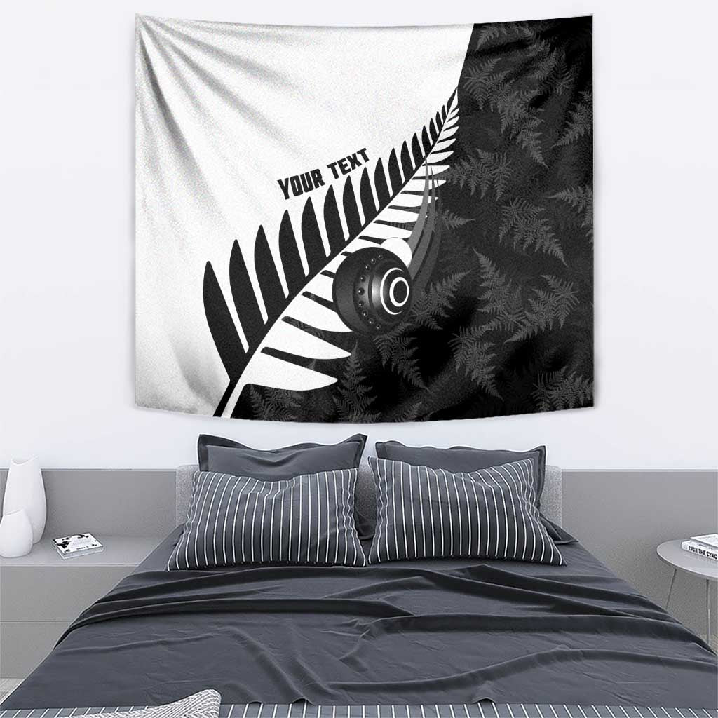 New Zealand Lawn Bowls Custom Tapestry Aotearoa Silver Fern - Aussie Hoodie