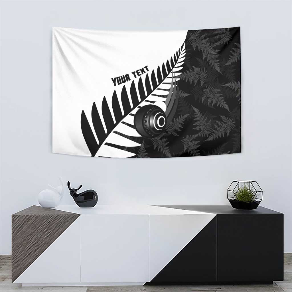New Zealand Lawn Bowls Custom Tapestry Aotearoa Silver Fern - Aussie Hoodie