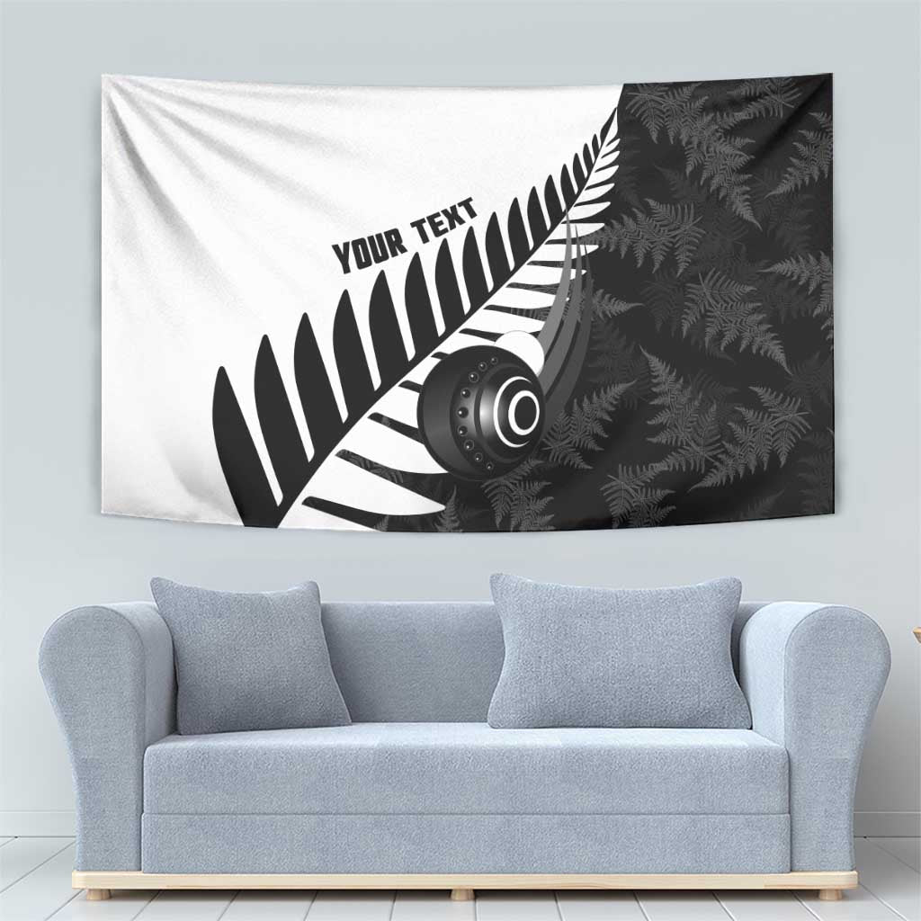 New Zealand Lawn Bowls Custom Tapestry Aotearoa Silver Fern - Aussie Hoodie