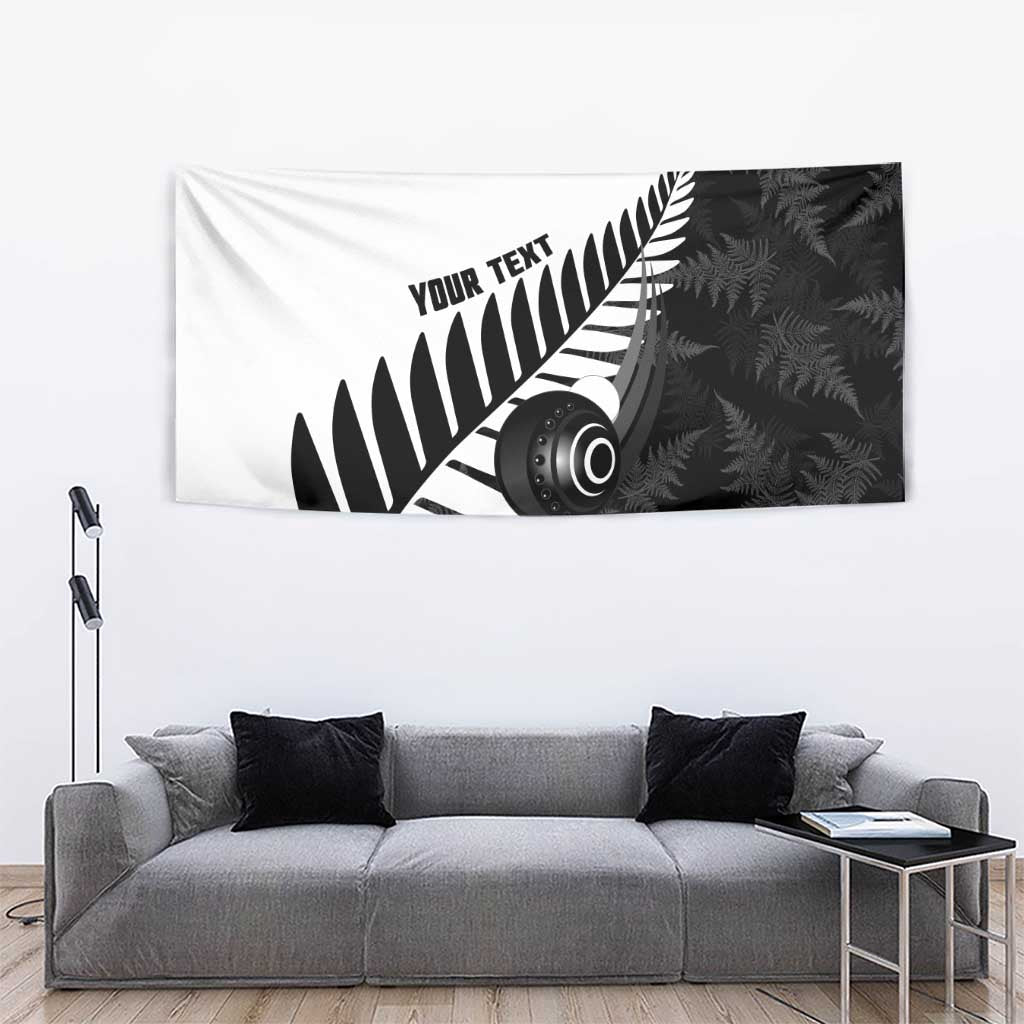 New Zealand Lawn Bowls Custom Tapestry Aotearoa Silver Fern - Aussie Hoodie