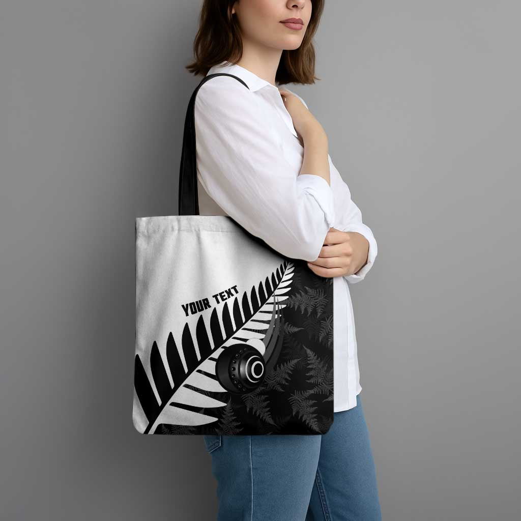 New Zealand Lawn Bowls Custom Tote Bag Aotearoa Silver Fern - Aussie Hoodie
