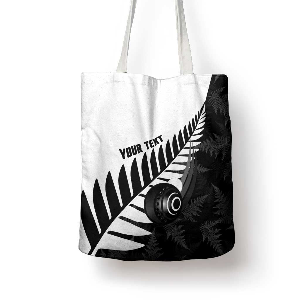 New Zealand Lawn Bowls Custom Tote Bag Aotearoa Silver Fern - Aussie Hoodie