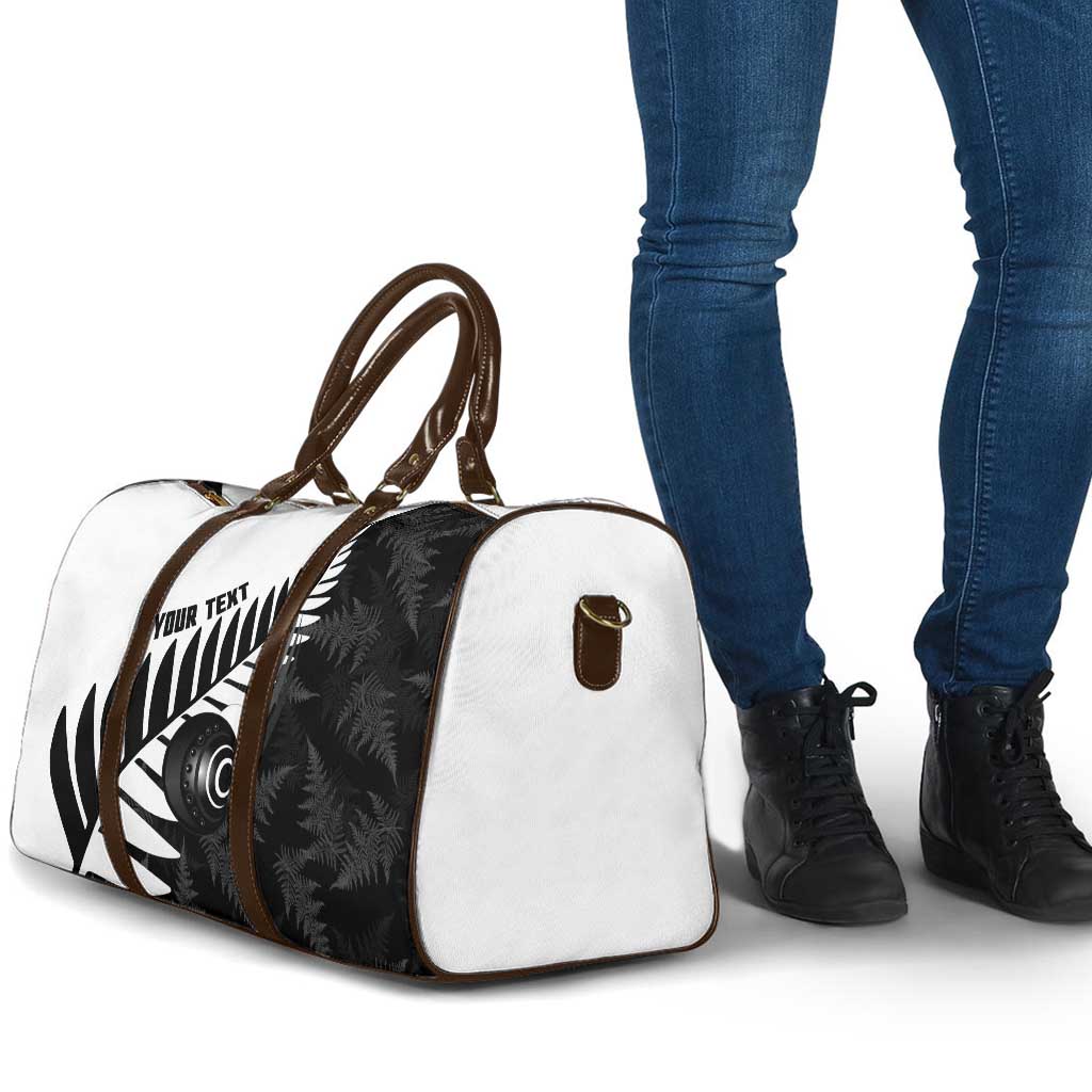 New Zealand Lawn Bowls Custom Travel Bag Aotearoa Silver Fern - Aussie Hoodie