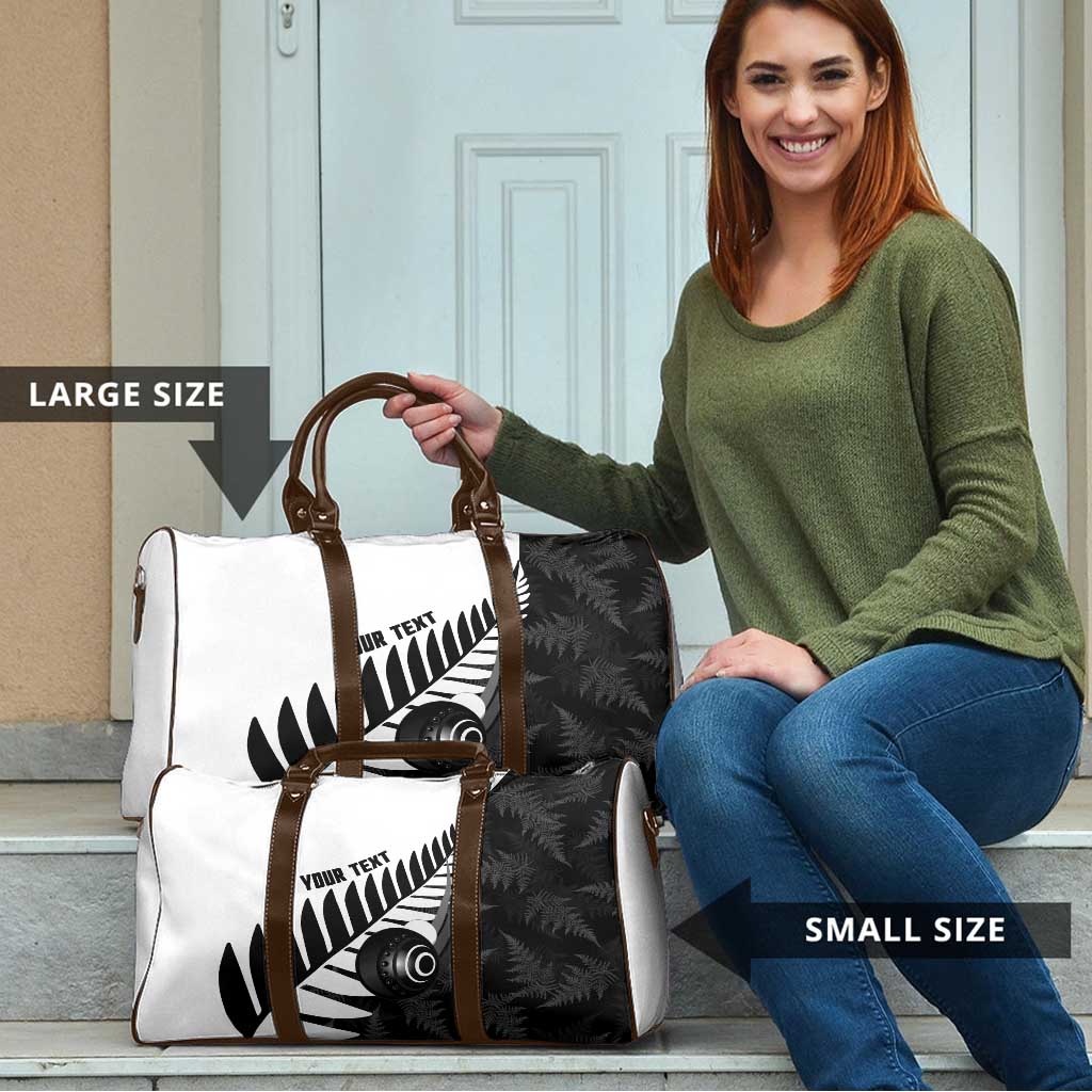New Zealand Lawn Bowls Custom Travel Bag Aotearoa Silver Fern - Aussie Hoodie
