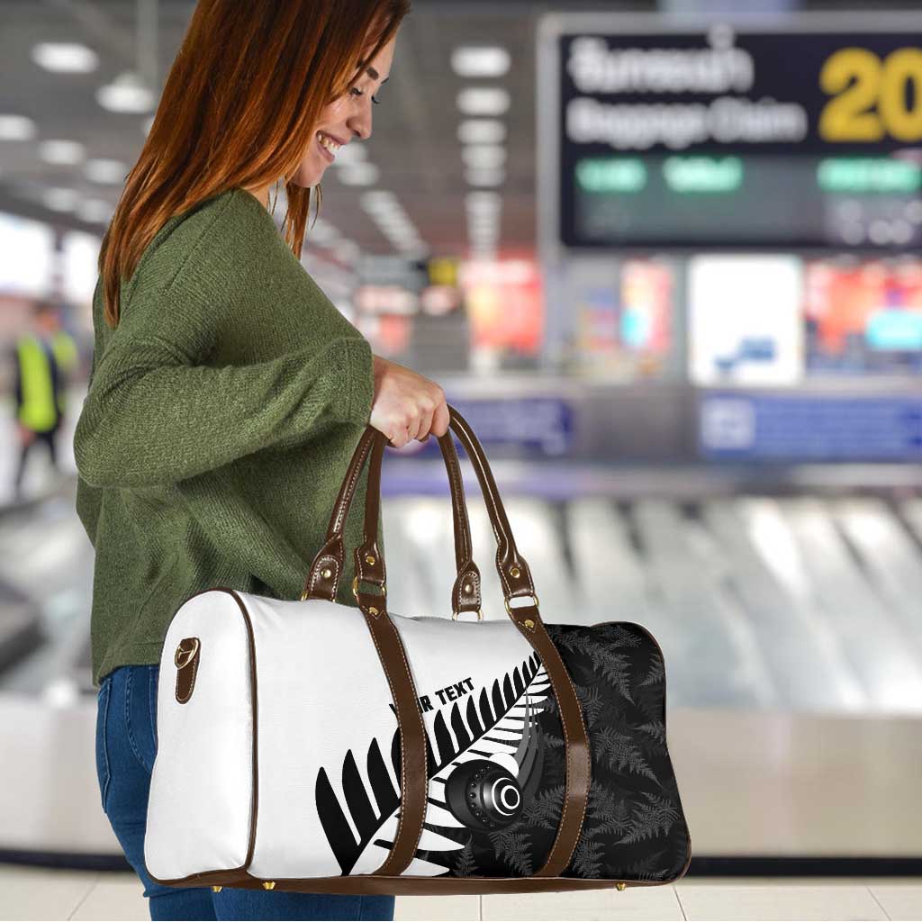 New Zealand Lawn Bowls Custom Travel Bag Aotearoa Silver Fern - Aussie Hoodie