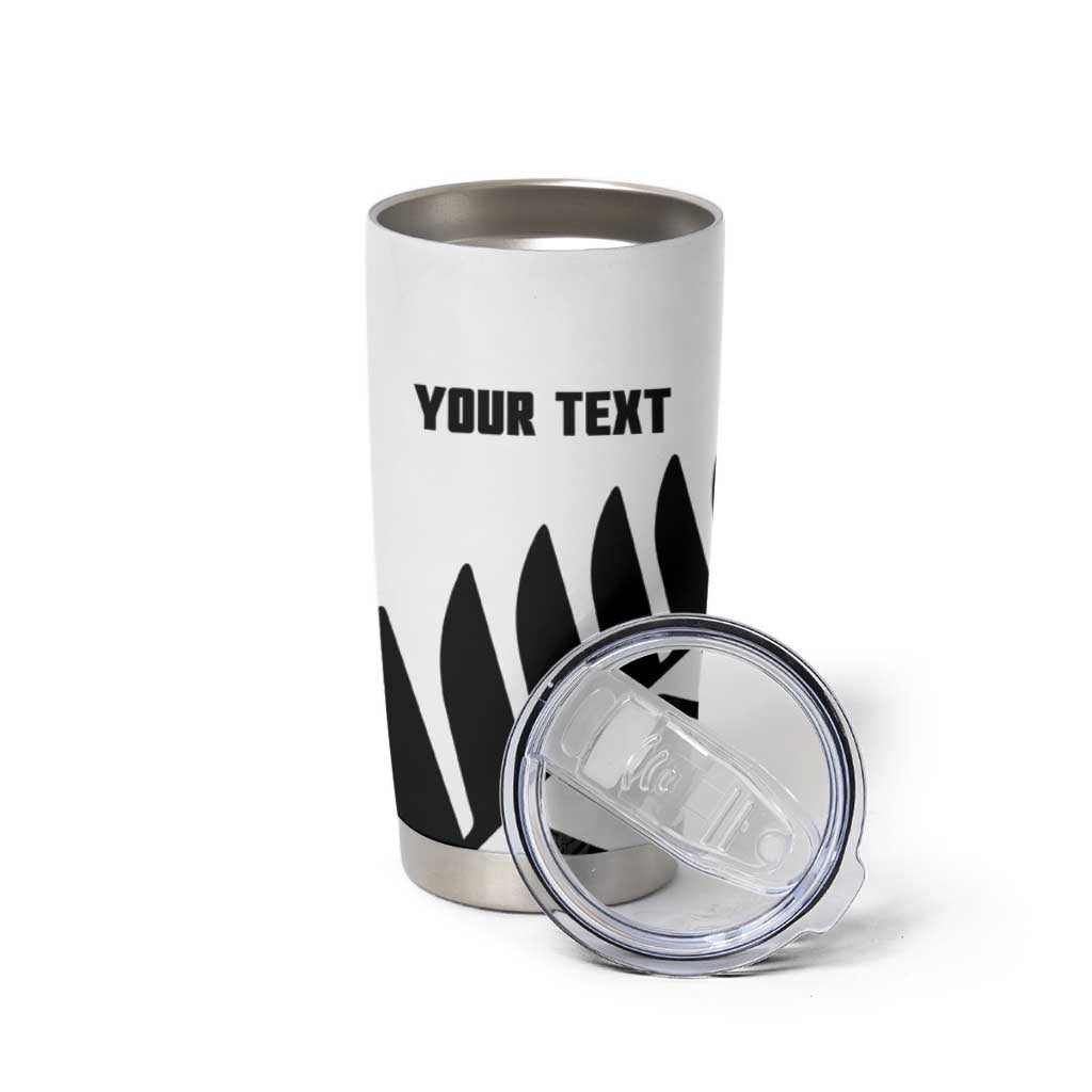 New Zealand Lawn Bowls Custom Tumbler Cup Aotearoa Silver Fern - Aussie Hoodie