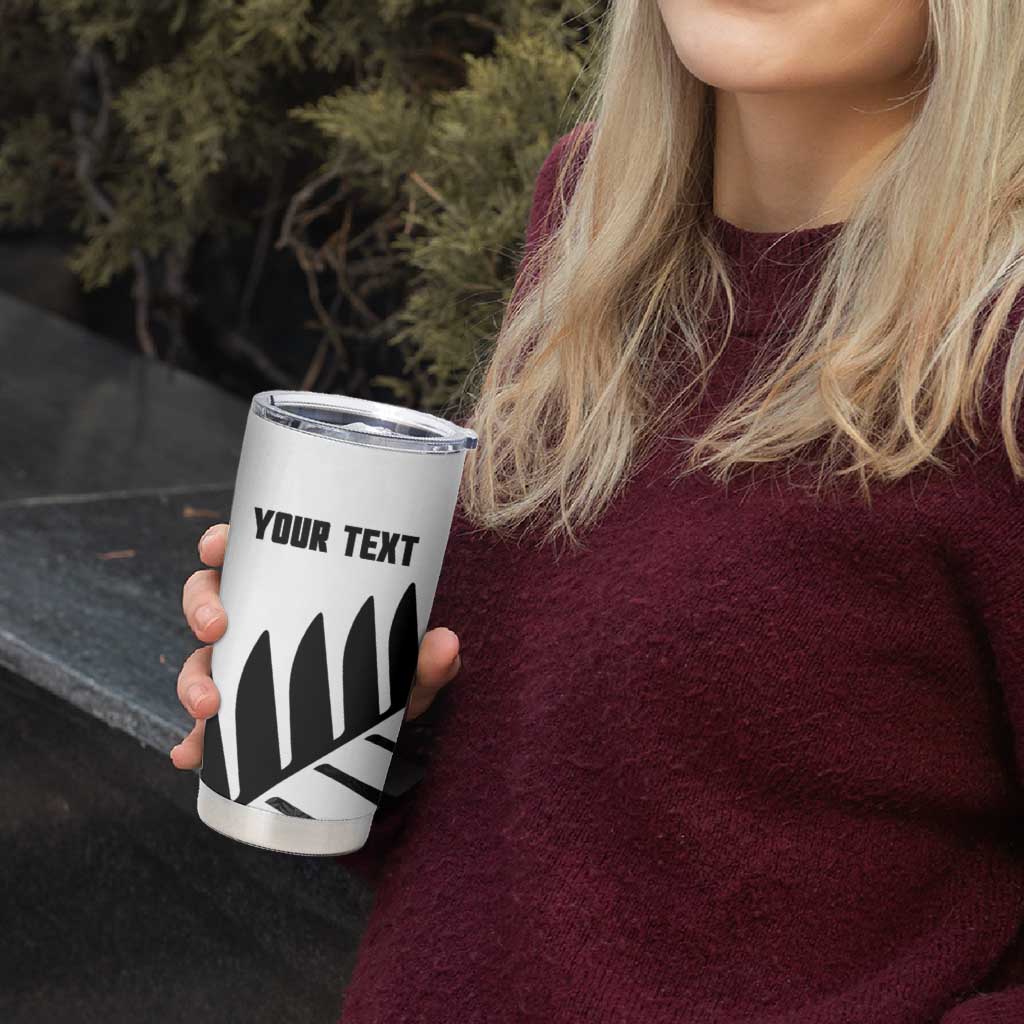 New Zealand Lawn Bowls Custom Tumbler Cup Aotearoa Silver Fern - Aussie Hoodie