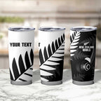 New Zealand Lawn Bowls Custom Tumbler Cup Aotearoa Silver Fern - Aussie Hoodie