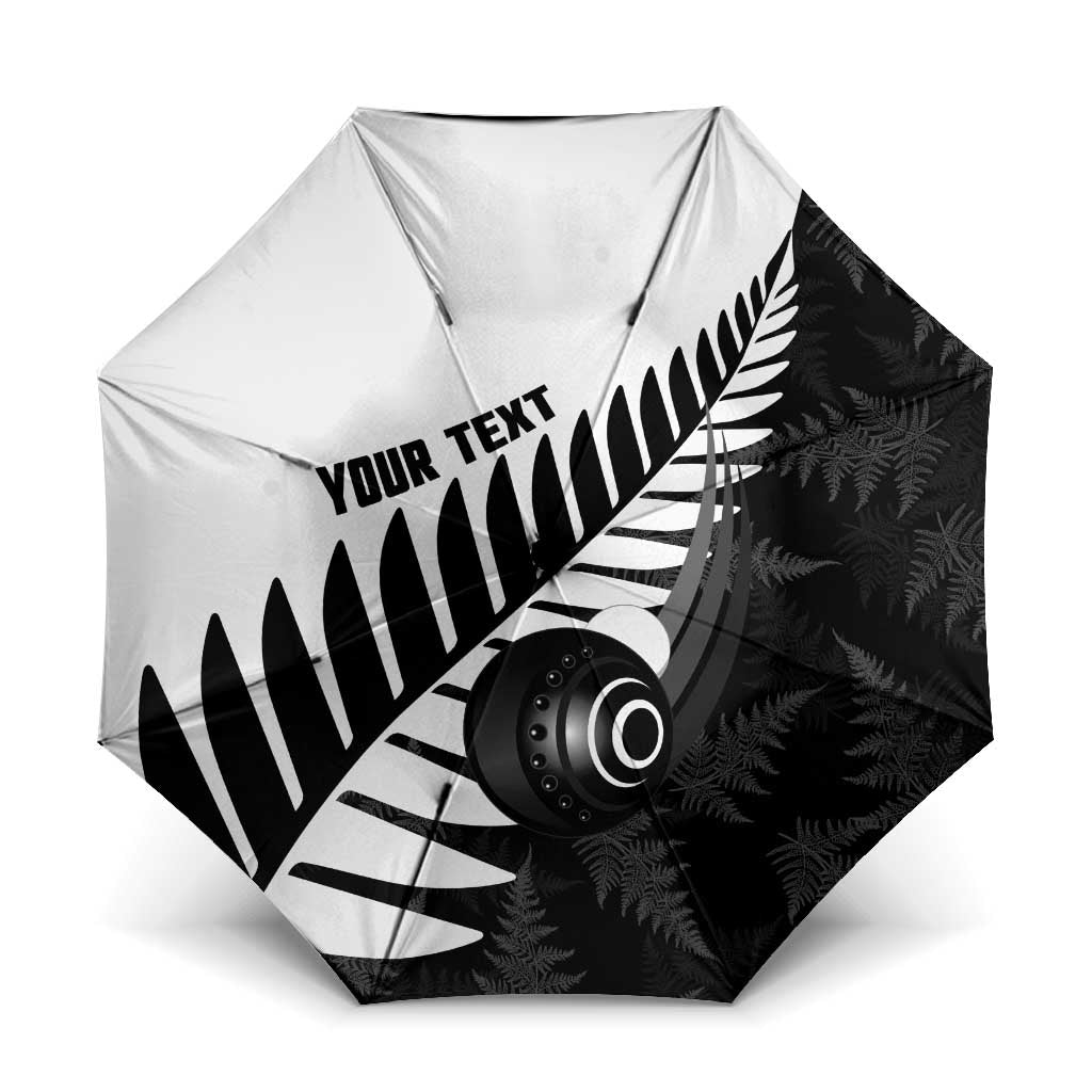 New Zealand Lawn Bowls Custom Umbrella Aotearoa Silver Fern - Aussie Hoodie