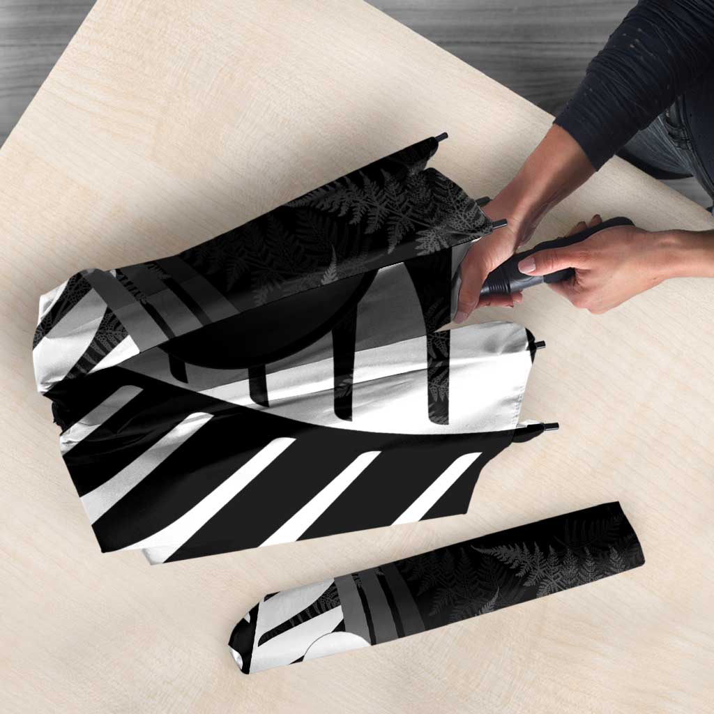 New Zealand Lawn Bowls Custom Umbrella Aotearoa Silver Fern - Aussie Hoodie