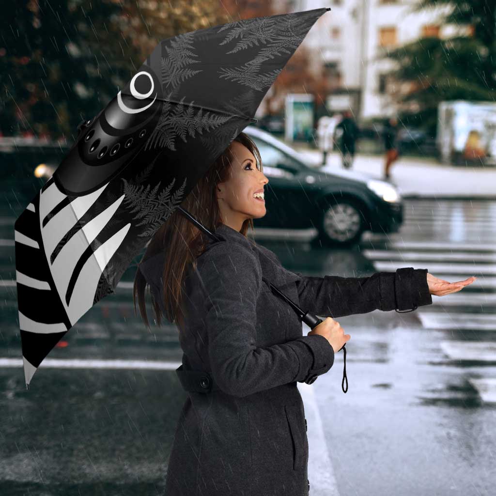 New Zealand Lawn Bowls Custom Umbrella Aotearoa Silver Fern - Aussie Hoodie