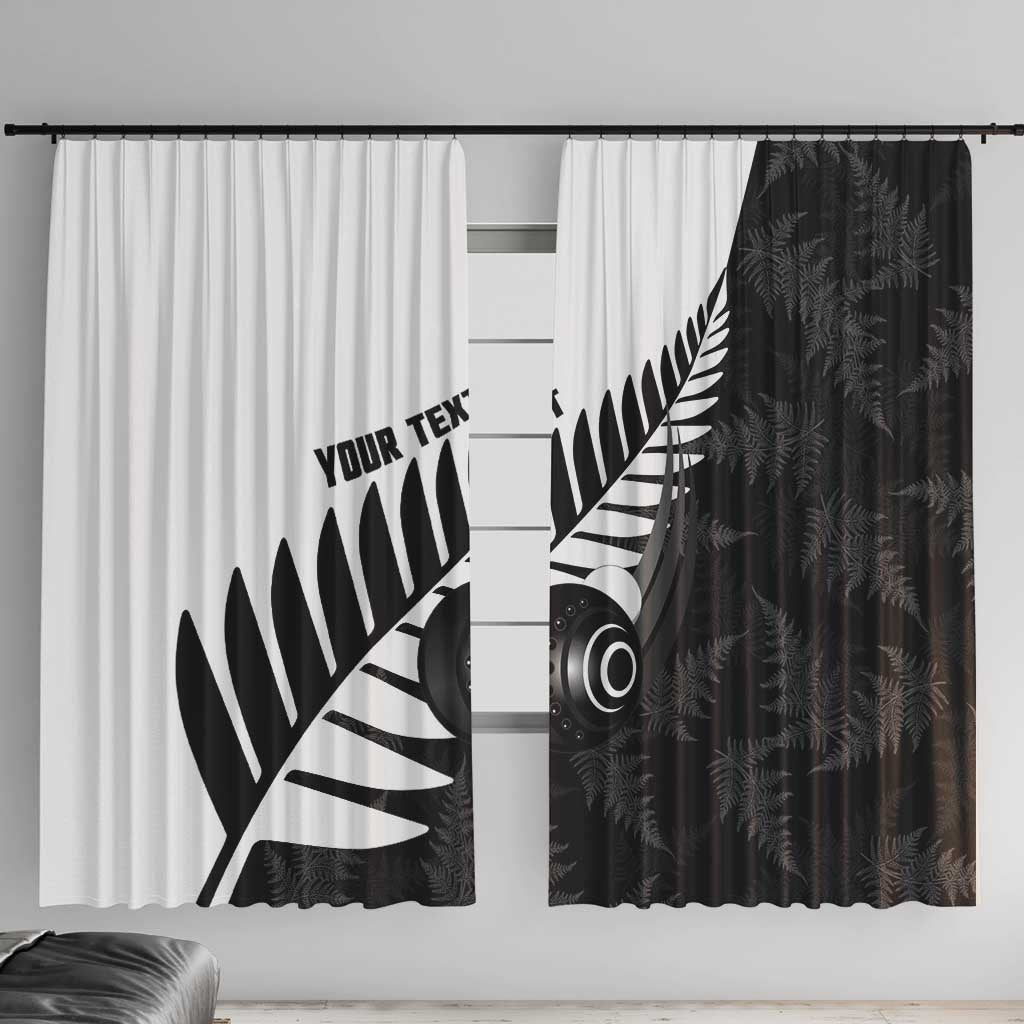 New Zealand Lawn Bowls Custom Window Curtain Aotearoa Silver Fern - Aussie Hoodie