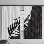New Zealand Lawn Bowls Custom Window Curtain Aotearoa Silver Fern - Aussie Hoodie