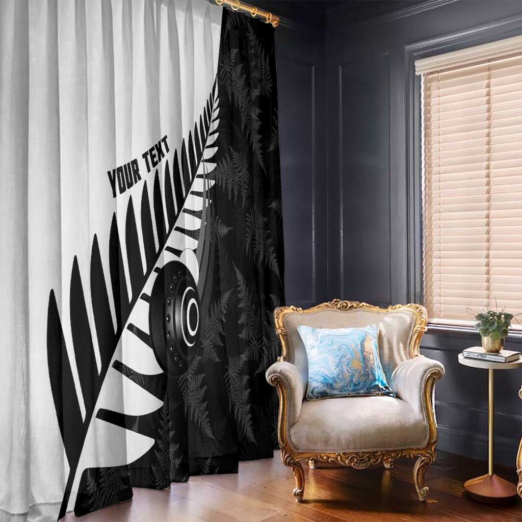 New Zealand Lawn Bowls Custom Window Curtain Aotearoa Silver Fern - Aussie Hoodie