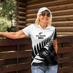 New Zealand Lawn Bowls Custom Women Polo Shirt Aotearoa Silver Fern - Aussie Hoodie