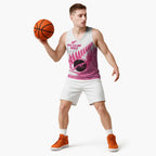 New Zealand Lawn Bowls Breast Cancer Custom Basketball Jersey Aotearoa Maori Silver Fern Pink Ribbon - Aussie Hoodie