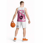 New Zealand Lawn Bowls Breast Cancer Custom Basketball Jersey Aotearoa Maori Silver Fern Pink Ribbon - Aussie Hoodie