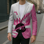 New Zealand Lawn Bowls Breast Cancer Custom Blazer Aotearoa Maori Silver Fern Pink Ribbon - Aussie Hoodie
