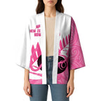 New Zealand Lawn Bowls Breast Cancer Custom Kimono Aotearoa Maori Silver Fern Pink Ribbon - Aussie Hoodie