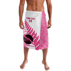 New Zealand Lawn Bowls Breast Cancer Custom Lavalava Aotearoa Maori Silver Fern Pink Ribbon - Aussie Hoodie