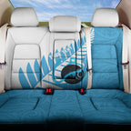 New Zealand Lawn Bowls Prostate Cancer Custom Back Car Seat Cover Aotearoa Maori Silver Fern Blue Ribbon - Aussie Hoodie