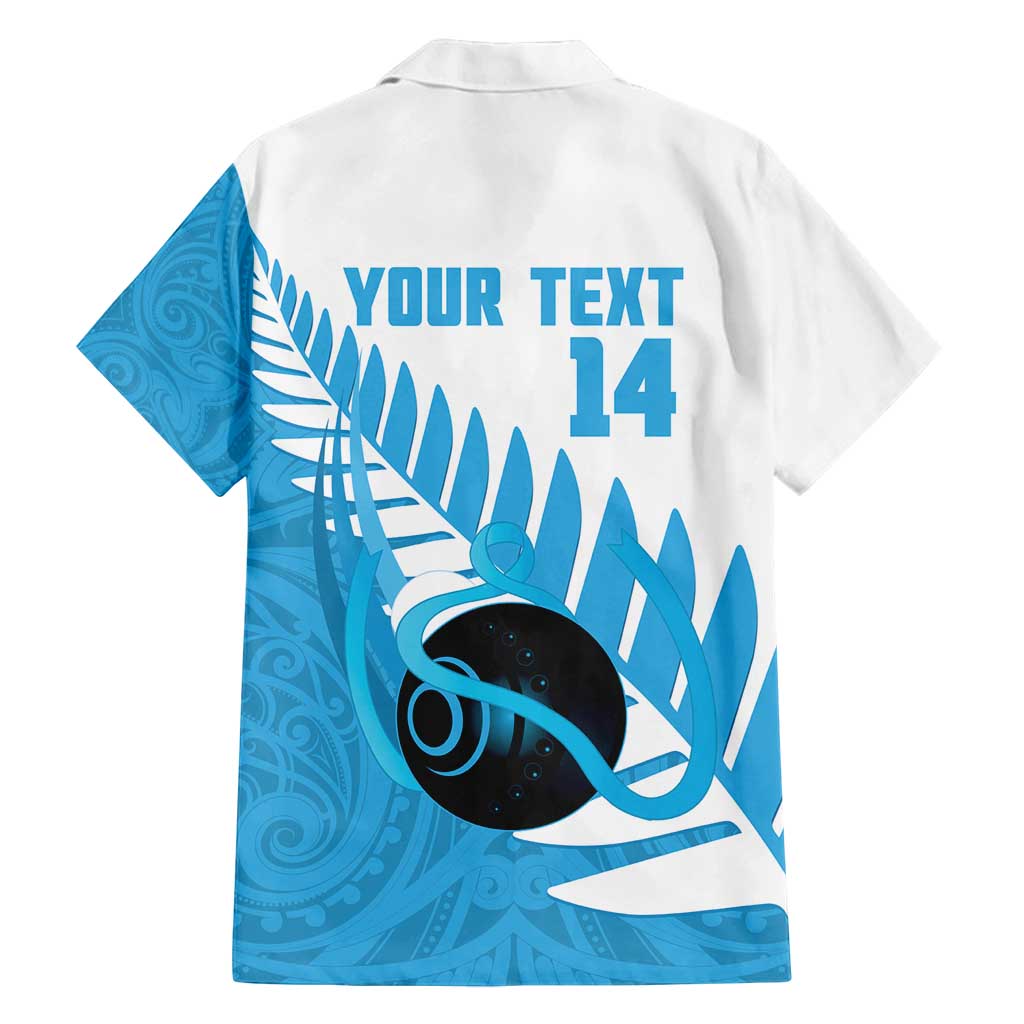 New Zealand Lawn Bowls Prostate Cancer Custom Family Matching Long Sleeve Bodycon Dress and Hawaiian Shirt Aotearoa Maori Silver Fern Blue Ribbon - Aussie Hoodie