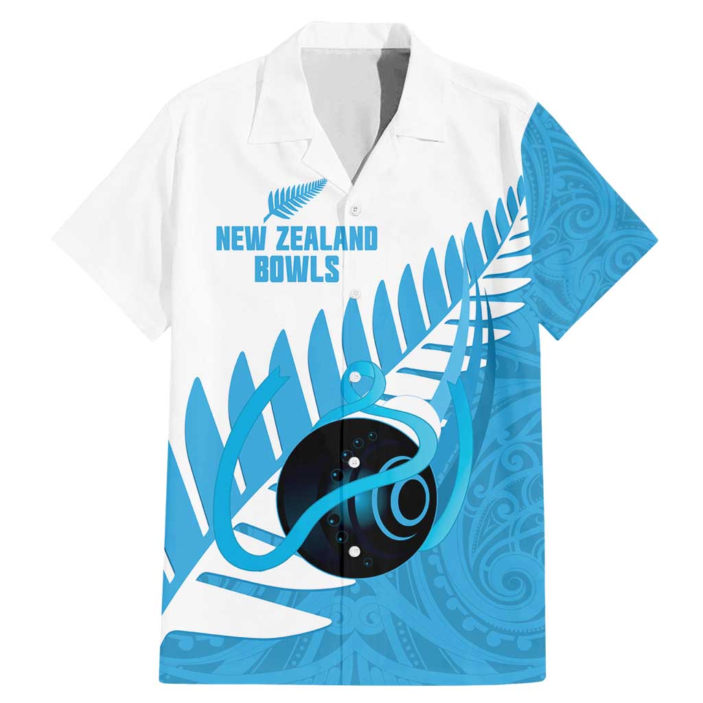 New Zealand Lawn Bowls Prostate Cancer Custom Family Matching Mermaid Dress and Hawaiian Shirt Aotearoa Maori Silver Fern Blue Ribbon - Aussie Hoodie