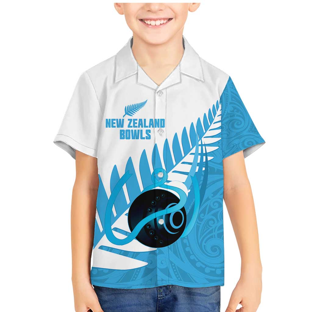 New Zealand Lawn Bowls Prostate Cancer Custom Family Matching Mermaid Dress and Hawaiian Shirt Aotearoa Maori Silver Fern Blue Ribbon - Aussie Hoodie