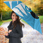 New Zealand Lawn Bowls Prostate Cancer Custom Umbrella Aotearoa Maori Silver Fern Blue Ribbon - Aussie Hoodie