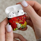 Australia Sulphur-crested Cockatoo Christmas AirPods Case Aussie Native Flowers Merry Xmas - Aussie Hoodie