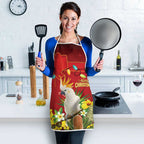Australia Sulphur-crested Cockatoo Christmas Apron Aussie Native Flowers Merry Xmas - Aussie Hoodie