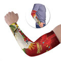 Personalised Australia Sulphur-crested Cockatoo Christmas Arm Sleeves Aussie Native Flowers Merry Xmas - Aussie Hoodie