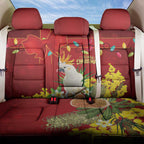 Australia Sulphur-crested Cockatoo Christmas Back Car Seat Cover Aussie Native Flowers Merry Xmas - Aussie Hoodie