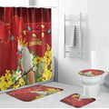Australia Sulphur-crested Cockatoo Christmas Bathroom Set Aussie Native Flowers Merry Xmas - Aussie Hoodie