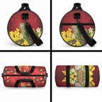 Australia Sulphur-crested Cockatoo Christmas Duffle Bag Aussie Native Flowers Merry Xmas