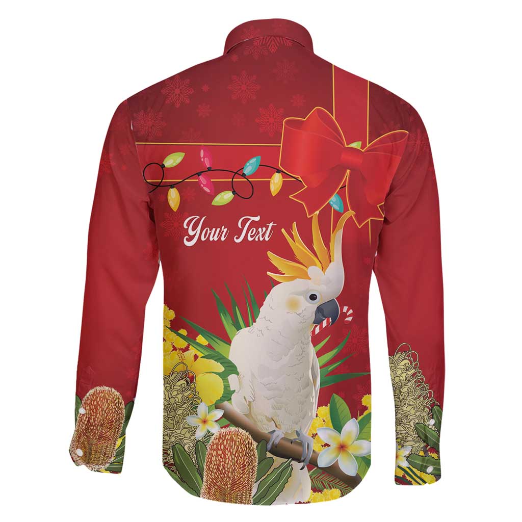 Personalised Australia Sulphur-crested Cockatoo Christmas Family Matching Summer Maxi Dress and Hawaiian Shirt Aussie Native Flowers Merry Xmas - Aussie Hoodie
