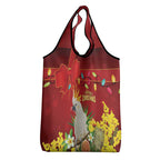Australia Sulphur-crested Cockatoo Christmas Grocery Bag Aussie Native Flowers Merry Xmas - Aussie Hoodie