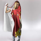 Australia Sulphur-crested Cockatoo Christmas Hooded Blanket Aussie Native Flowers Merry Xmas - Aussie Hoodie