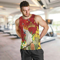Personalised Australia Sulphur-crested Cockatoo Christmas Men Tank Top Aussie Native Flowers Merry Xmas - Aussie Hoodie