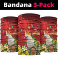 Australia Sulphur-crested Cockatoo Christmas Neck Gaiter Aussie Native Flowers Merry Xmas - Aussie Hoodie