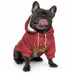 Personalised Australia Sulphur-crested Cockatoo Christmas Pet Hoodie Aussie Native Flowers Merry Xmas