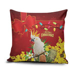 Australia Sulphur-crested Cockatoo Christmas Pillow Cover Aussie Native Flowers Merry Xmas - Aussie Hoodie