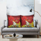 Australia Sulphur-crested Cockatoo Christmas Pillow Cover Aussie Native Flowers Merry Xmas - Aussie Hoodie