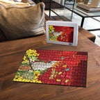 Australia Sulphur-crested Cockatoo Christmas Puzzle Aussie Native Flowers Merry Xmas - Aussie Hoodie