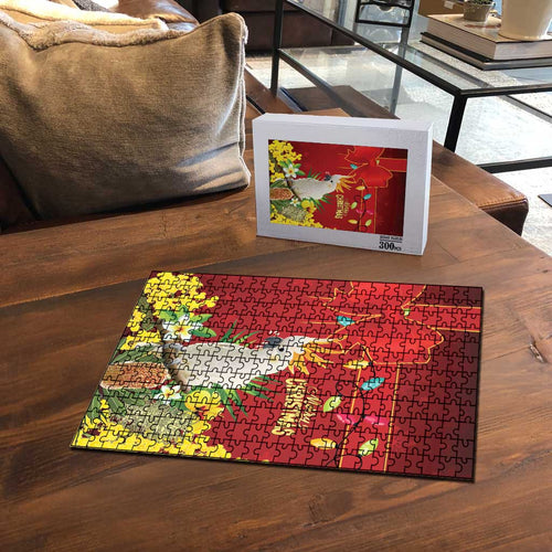 Australia Sulphur-crested Cockatoo Christmas Puzzle Aussie Native Flowers Merry Xmas - Aussie Hoodie